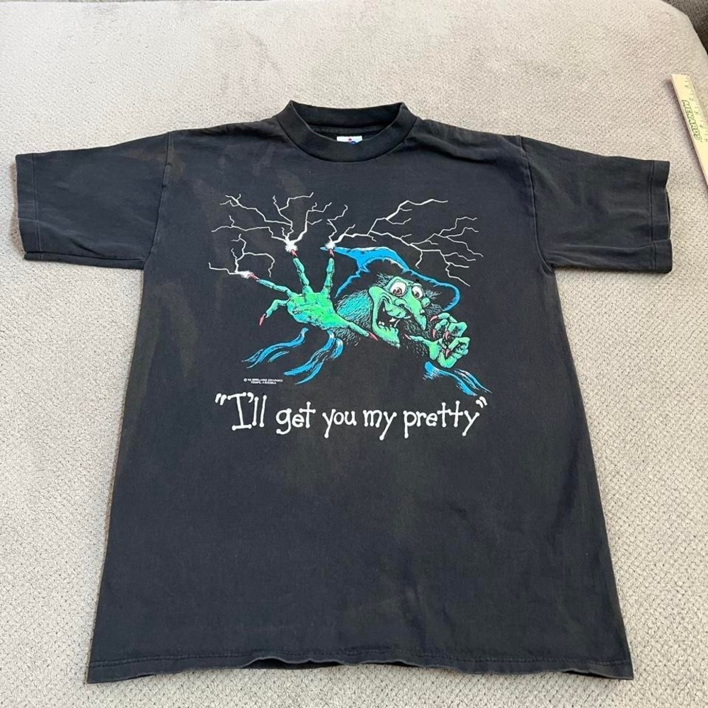 1990s black "I'll Get You My Pretty" Wicked Witch of the West t-shirt
